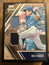 2017 Panini Elite Extra Edition Dual Materials Willy Adames Gold /99 (MEM, RC)