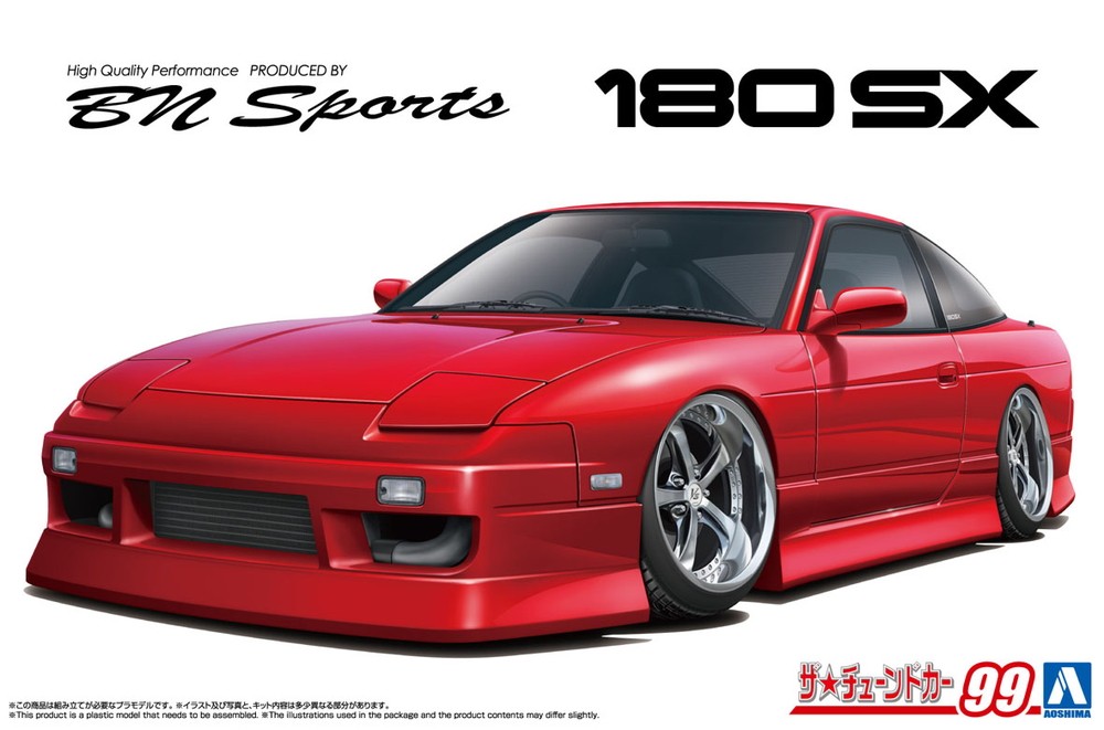 AOSHIMA The Tuned Car No.99 BN Sports RPS13 180SX '96 Ver. 1 1/24 Plastic Model