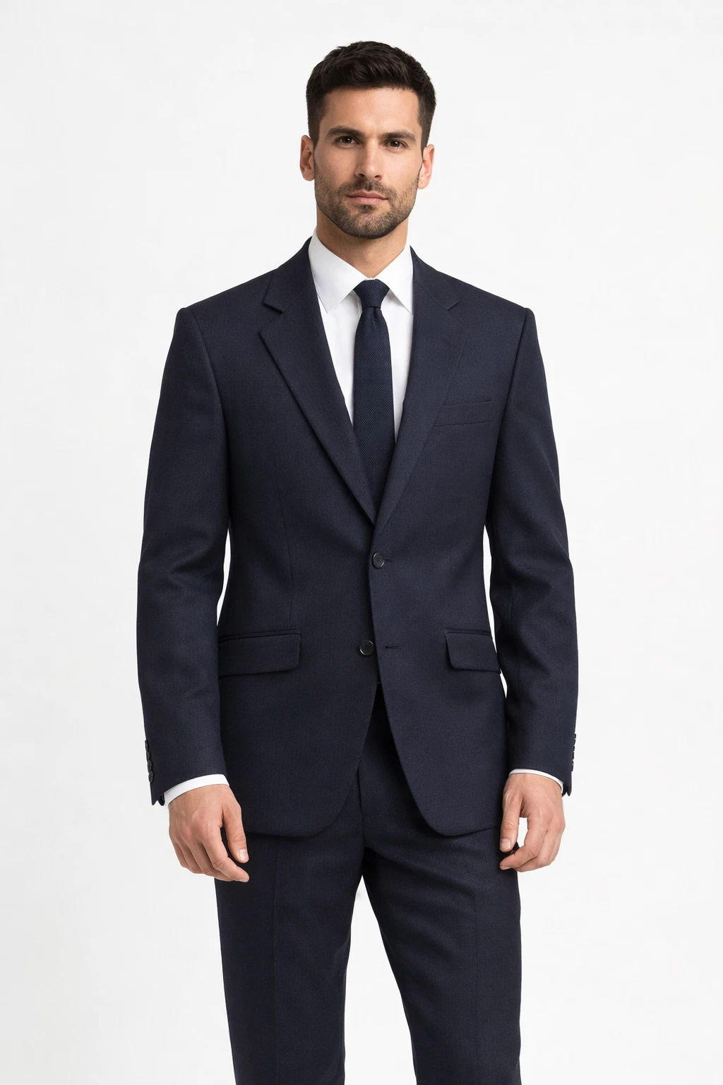 Navy Herringbone Wool Blazer Jacket Single Breasted Work Business Funeral Mens
Opens in a new window