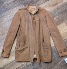 Vintage 50s 60s McGregor Suede Jacket Full Zip Quilon Size 42 Made In USA