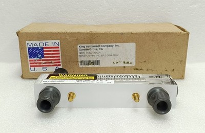 KING INSTRUMENT 75302113C04 FLOWMETER 1/4 FNPT PVC 2 GPM LIQUID NEW