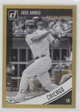 2018 Donruss Variations Press Proof Gold 77/99 Jose Abreu (Black & White) 4tr