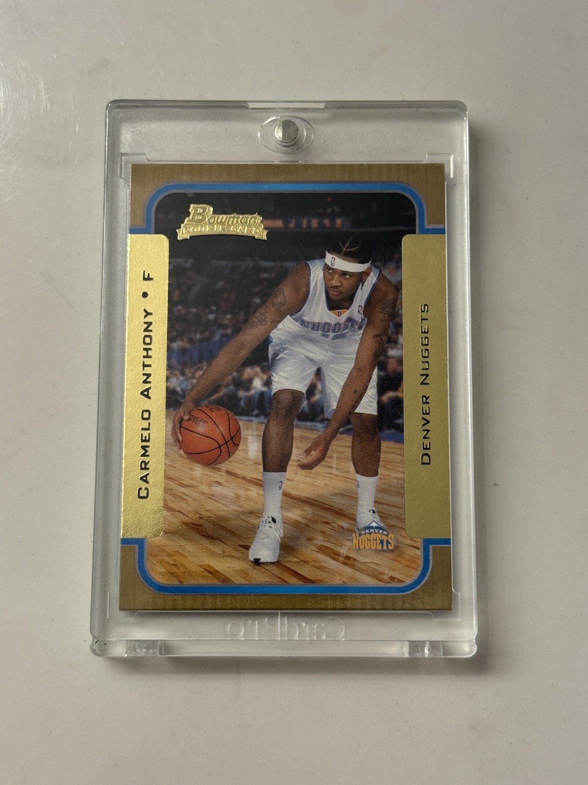2003-04 Bowman Rookies & Stars Carmelo Anthony Gold Rookie RC #140 Denver Nugget
