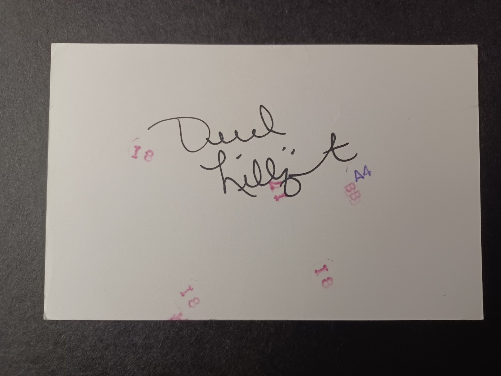 Derek Lilliquist Signed Government Postcard GPC - Braves, Padres, Indians, Reds