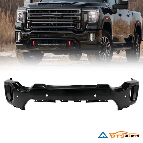 Front Bumper Face Bar For 2020-2023 GMC Sierra 2500 3500 HD w/ Fog Light Holes