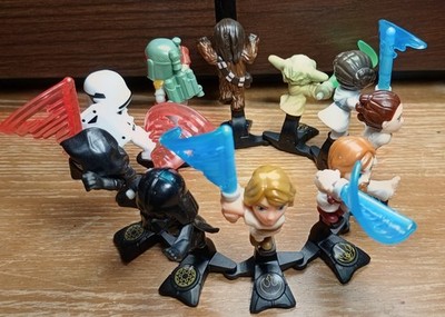 Star Wars Kinder Surprise Complete Set Of 10 1.3'' Figures Luke Vader Yoda Chewy