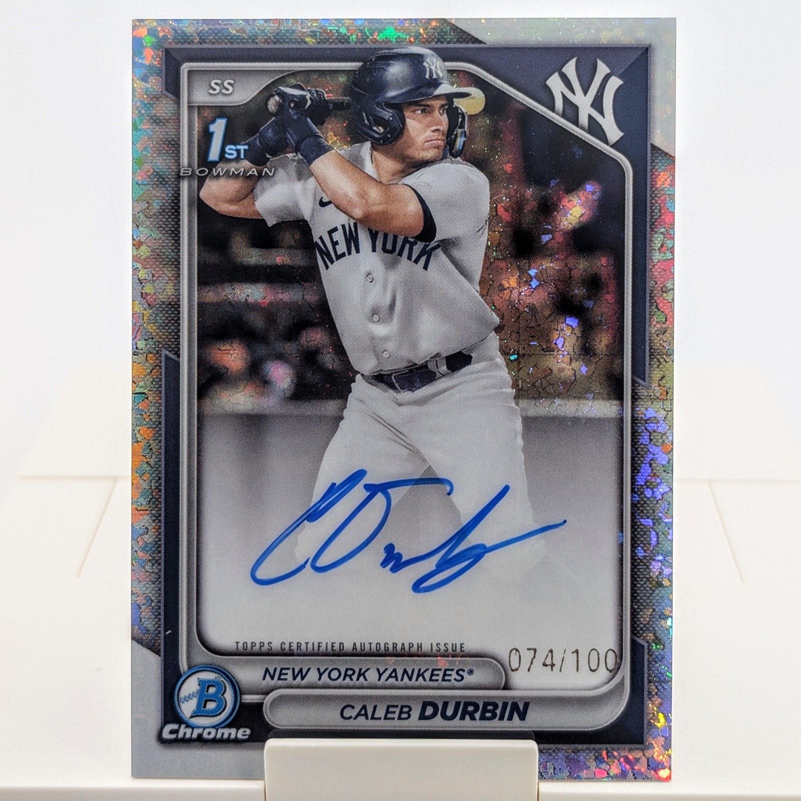 2024 Bowman Chrome - Caleb Durbin Auto Mini Diamond /100 #CPA-CD 1st Autograph