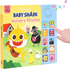 Baby Shark Nursery Rhymes 10 Button Sound Book| Learning & Education Toys | Inte