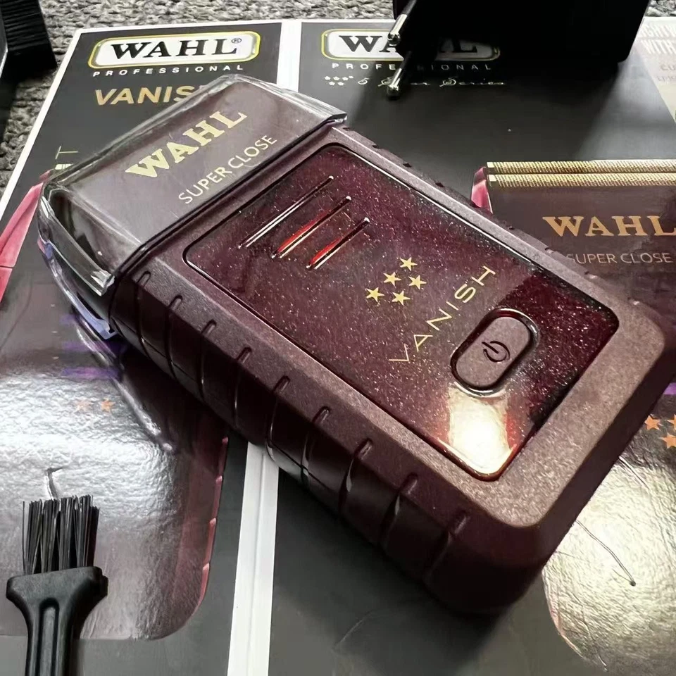 Barbeador Wahl 5 estrelas Vanish folha dupla sem fio barbeiro Pro 8173-700 preto vermelho - Imagem 2 de 4