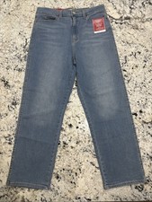 NWT Levi Strauss Signature Women High-Rise Straight Jeans Size 8 W29 30x27 