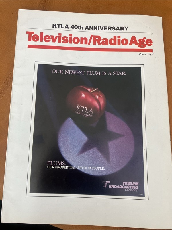 KTLA  40Th Anniversary, Television And Radio Magazine ￼