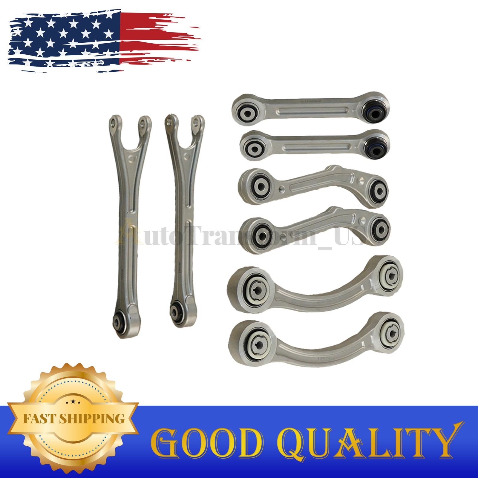 8PCS Fits Maserati Ghibli Quattroporte 14-16 Rear Suspension Control Arm Set US