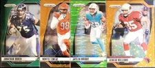 2024 Prizm Football Parallels Orange Lazer, Green, You Pick Singles!