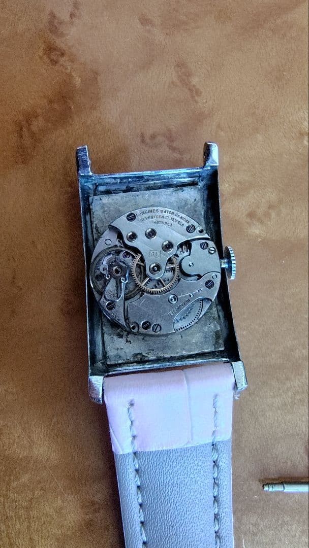 Longines Antique Manual Winding Rectangular Carve… - image 8