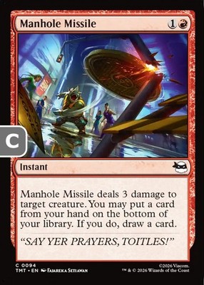 MTG Manhole Missile Teenage Muntant Ninja Turtles Common Instant  NM