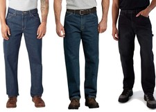 Jeans de mezclilla de carpintero de peso pesado calce relajado Dickies para hombre - 1993 - NUEVO