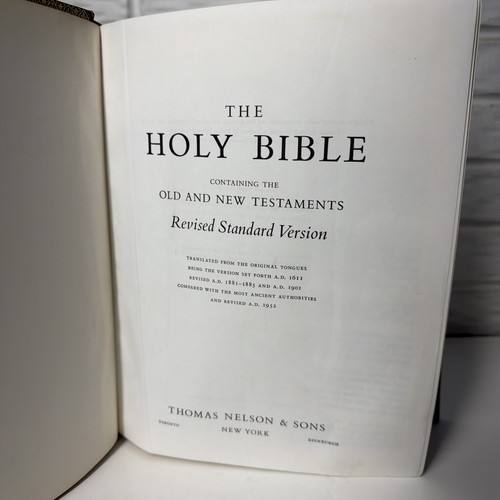 Vintage Holy Bible RSV Revised Standard Version Thomas Nelson 1952 Large Print - Bild 8 von 12