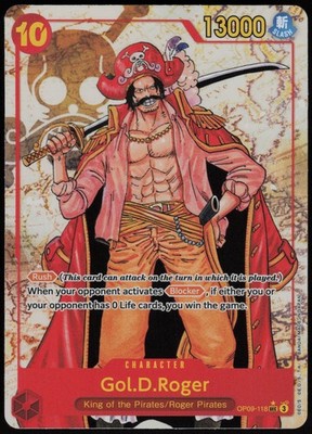 One Piece Emperors in the New World Gol.D.Roger Alt Art OP09-118 NM english