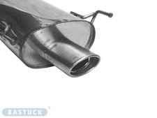Bastuck Endschalldämpfer oval 120 x 80 mm - Opel Corsa C / Opel Tigra Twin Top