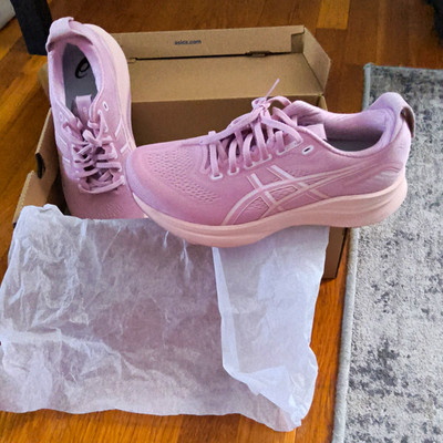 ASICS Gel-Kayano 32 Women s Pink Mesh Cushioned Lace-Up Running Low Top