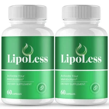 Lipo Less Capsules, Official LipoLess Supplement Pills (2 Pack)