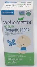 Wellements Organic Baby Probiotic Drops 0.25 Fl Oz Digestive Immune Support