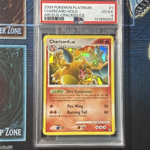 Charizard 1/99 Pokemon Arceus  Cracked Ice-Holo PSA 4