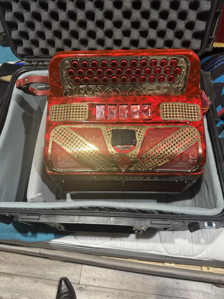 Acordeón Gabbanelli Como Nuevo Realmente No Tiene Mucho Uso Tono FA 5 Registros Foto 3 de 4