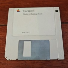 VTG Apple Mac Macintosh Printing Tools 6.0.3 Software Floppy Disk UNTESTED