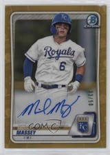 2020 Bowman Chrome Prospect Gold Refractor 33/50 Michael Massey #CPA-MM Auto 2s2