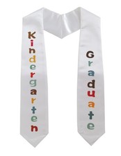 Newrara Unisex Preschool Kindergarten Printed Graduation Stole Sash For Child