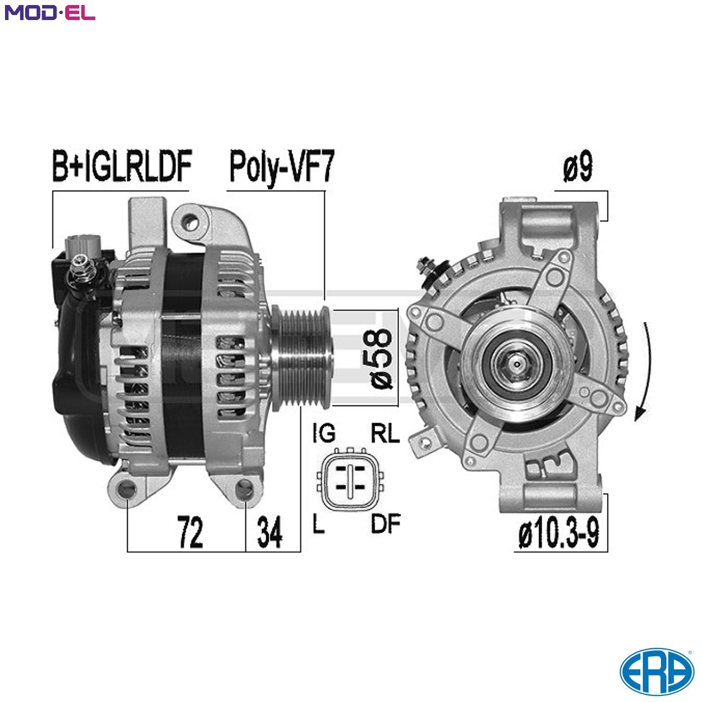 ALTERNATOR 209534A FOR TOYOTA RAV/III/VANGUARD 2AD-FHV/FTV 2.2L 4cyl
