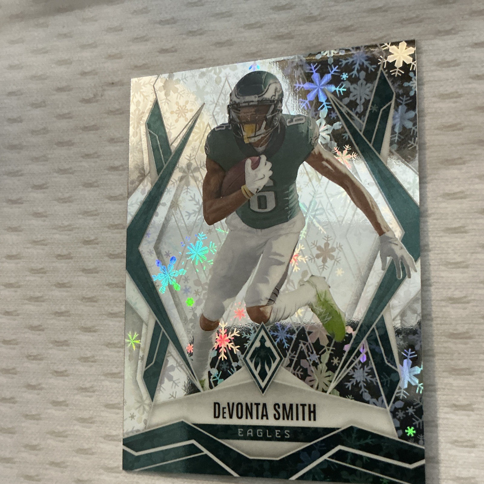 Panini 2025 Phoenix DeVonta Smith #12 Philadelphia Eagles Silver Winter