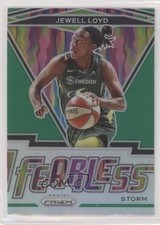 2021 Panini Prizm WNBA Fearless Green Prizm Jewell Loyd #17 02v3