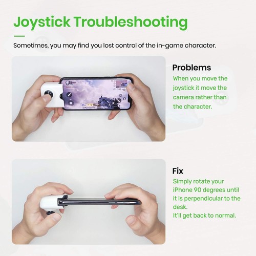 Cell Phone Game Controller Gamepad Joystick for iPhone 13 12 11 Pro Max Mini iOS - Picture 7 of 12