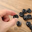 miniature 72  - 50pcs Toggle Cord Stopper Locks End Drawstring Plastic Spring Loaded Hole Button