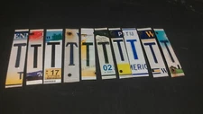 LOT OF 10 LICENSE PLATE LETTERS LETTER T FOR ARTS AND CRAFTS PROJECTS SIGNS