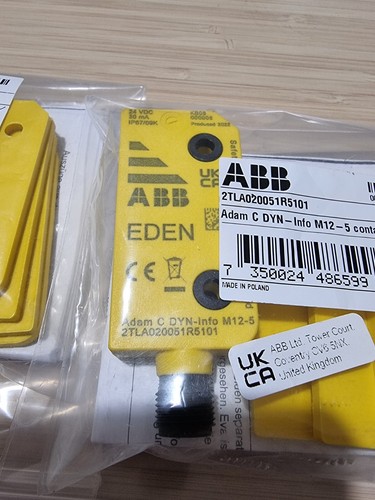 Original new ABB Adam DYN - Info M12 - 5 Contact 2TLA020051R5101 DYN-Info - Picture 3 of 4