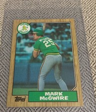 1987 Topps Baseball Mark McGwire #366 Rookie Card