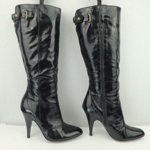 womens patent black boots