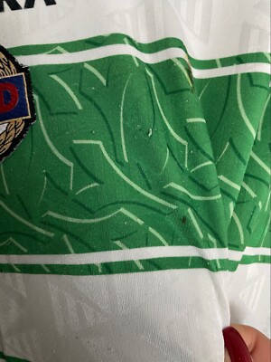 Maillot De Football Domicile Rapid Vienna 1995/96 - Match Worn - Longues Manches - Taille M - Diadora