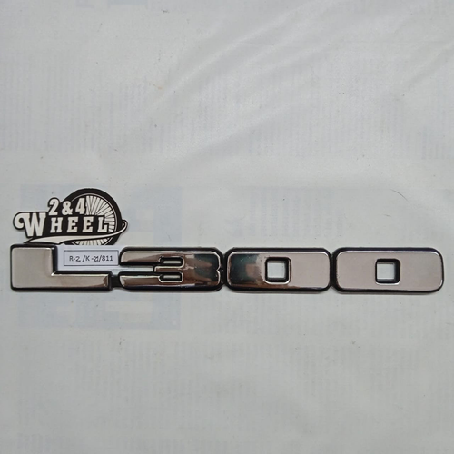Fit For Mitsubishi L300 Delica Colt Emblem Logo Badge 3D Chrome 2Pcs NEW - Picture 2 of 7