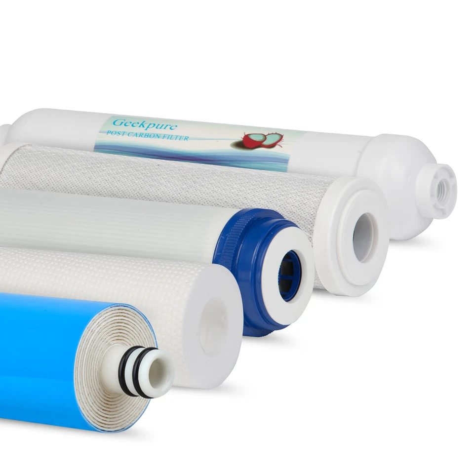 5 Stage Reverse Osmosis Water Filter Replacements Set Plus 75 GPD Ro Membrane - Image 3 of 4