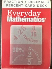 Everyday Mathematics Fraction Percent Decimal Card Deck Math Game NEW  SEALED 