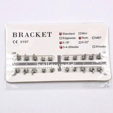 Dental Roth Mini/Standard 018 022Orthodontic Ultrathin Metal Bracket Braces