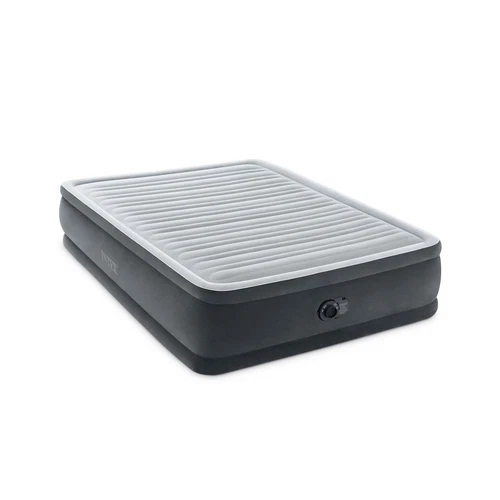 Intex Elevated Dura Beam Fiber Tech Airbed with Built in Pump, Queen (Open Box)