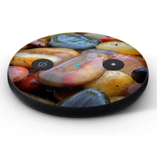 Vinyl Decal Skin for Amazon Echo Input - Electric Blue Glow Solid