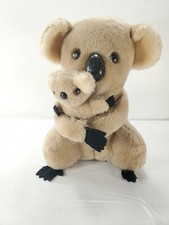 Vintage 1978 Dakin Nature Babies Koala Bear Mama Baby Stuffed Plush