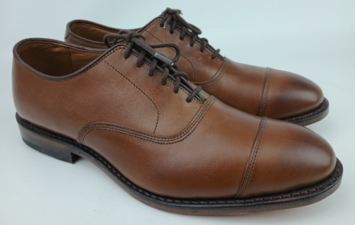 Chaussures Oxford en cuir marron café Allen Edmonds Park Avenue taille 8 E - Photo 1/7