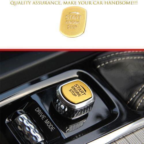 Volvo XC90 2016-2024 Golden Alloy Start Button Cover Trim Upgrade